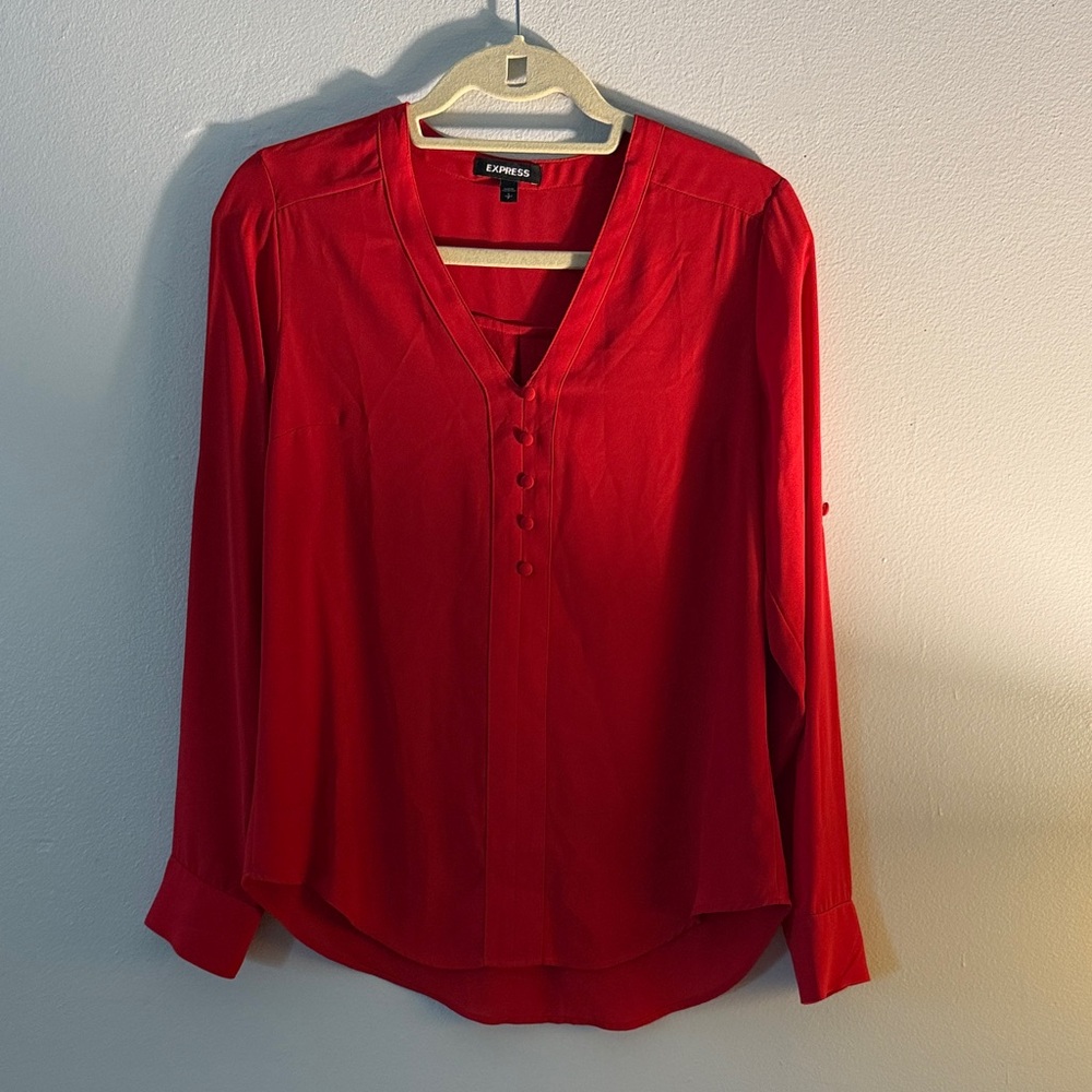 Express Vivid Red Women's Blouse